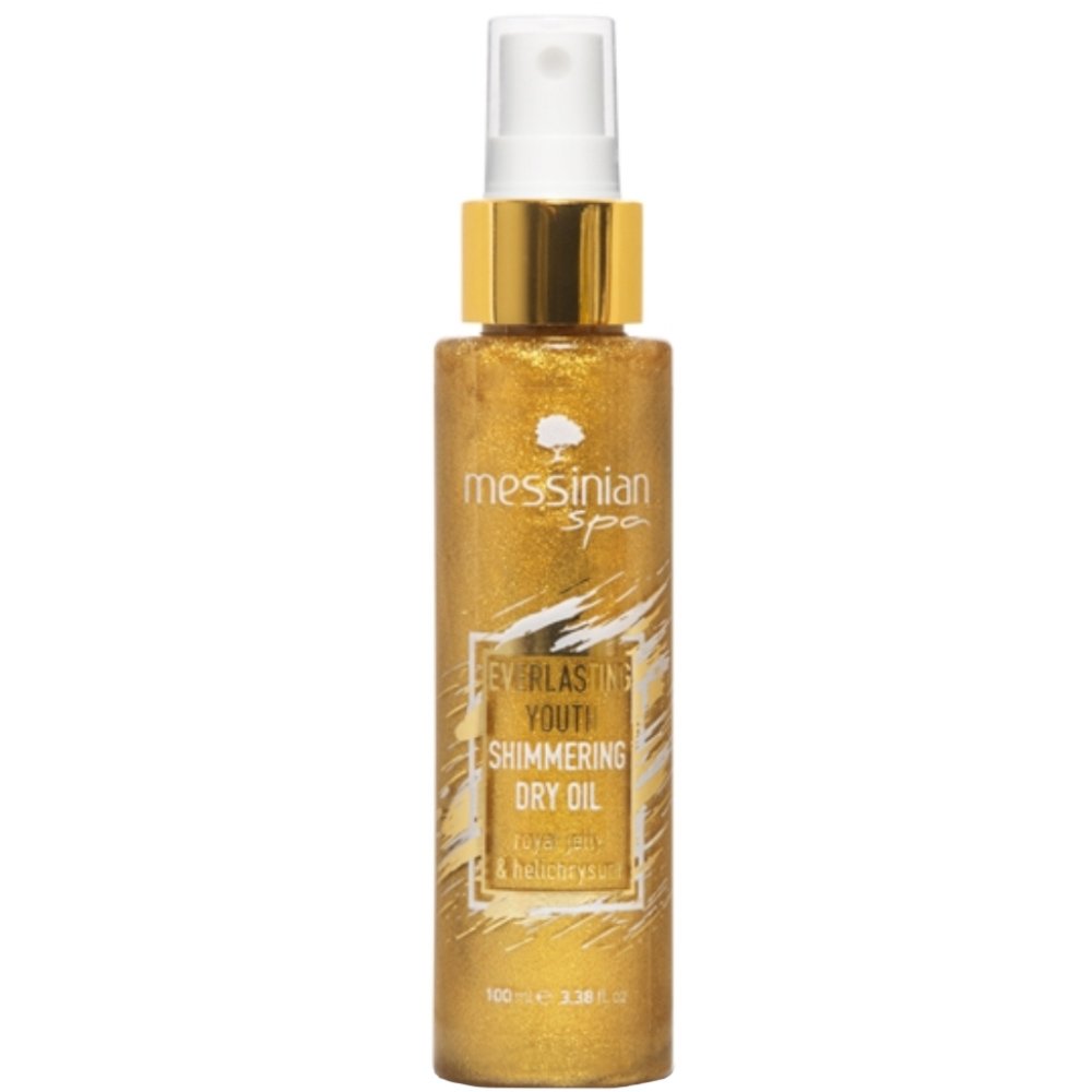 Messinian Spa Royal Jelly & Helichrysum Everlasting Youth Shimmering Dry Oil Ενυδατικό Ξηρό Λάδι με Γλυκό Άρωμα Βασιλικού Πολτού & Ελίχρυσου 100ml