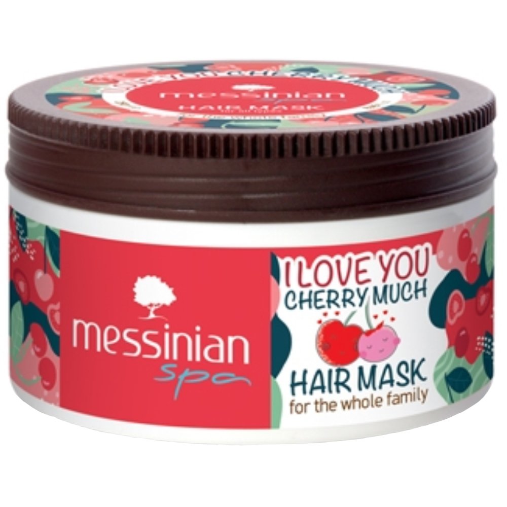 Messinian Spa I Love you Cherry Much Hair Mask Ενυδατική Μάσκα Μαλλιών με Υπέροχο Άρωμα Κεράσι 250ml