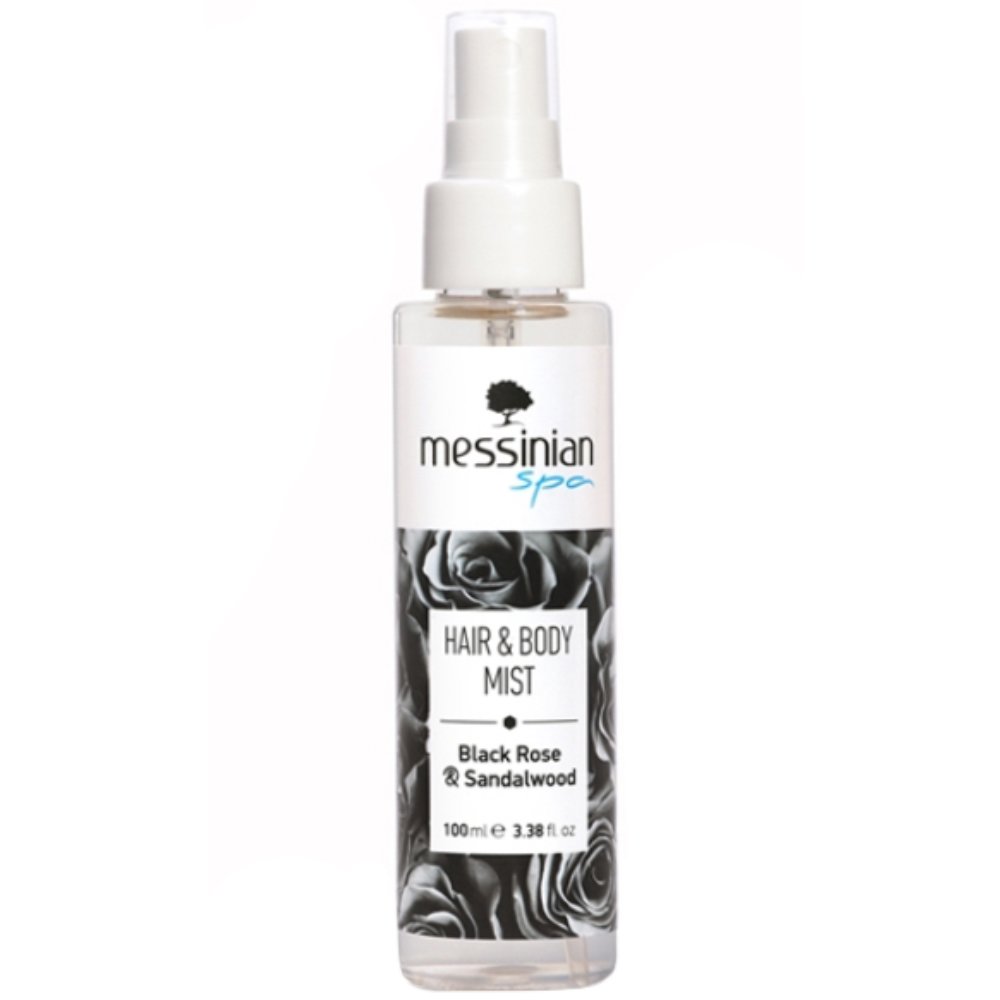 Messinian Spa Messinian Spa Black Rose & Sandalwood Hair & Body Mist Ενυδατικό Mist Μαλλιών & Σώματος με Άρωμα Μαύρο Τριαντάφυλλο & Σανταλόξυλο 100ml