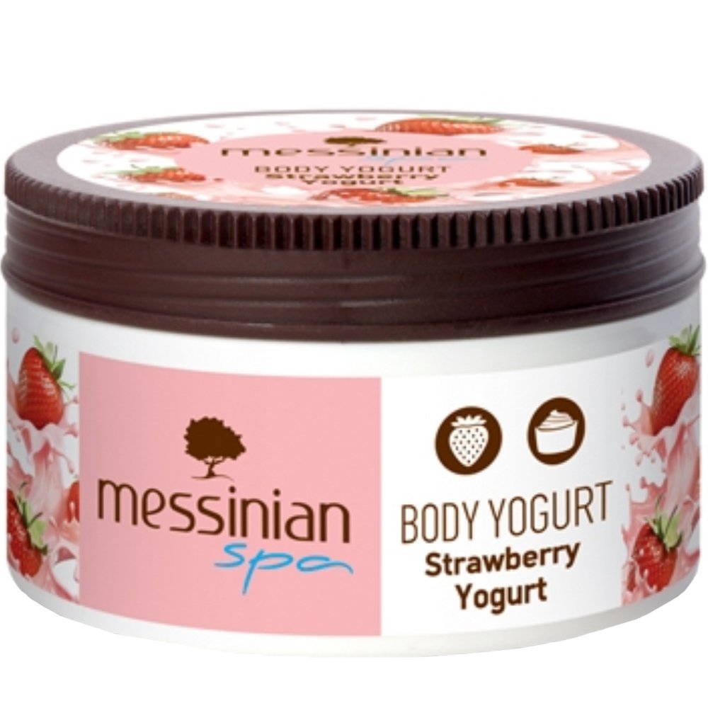 Messinian Spa Body & Strawberry Yogurt Ενυδατική Κρέμα Σώματος με Απολαυστικό Άρωμα Φράουλας 250ml