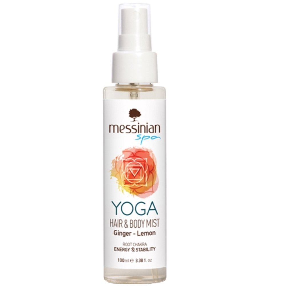 Messinian Spa Yoga Ginger & Lemon Hair & Body Mist Ενυδατικό Mist Μαλλιών & Σώματος με Αναζωογονητικό Άρωμα Τζίντζερ & Λεμόνι 100ml