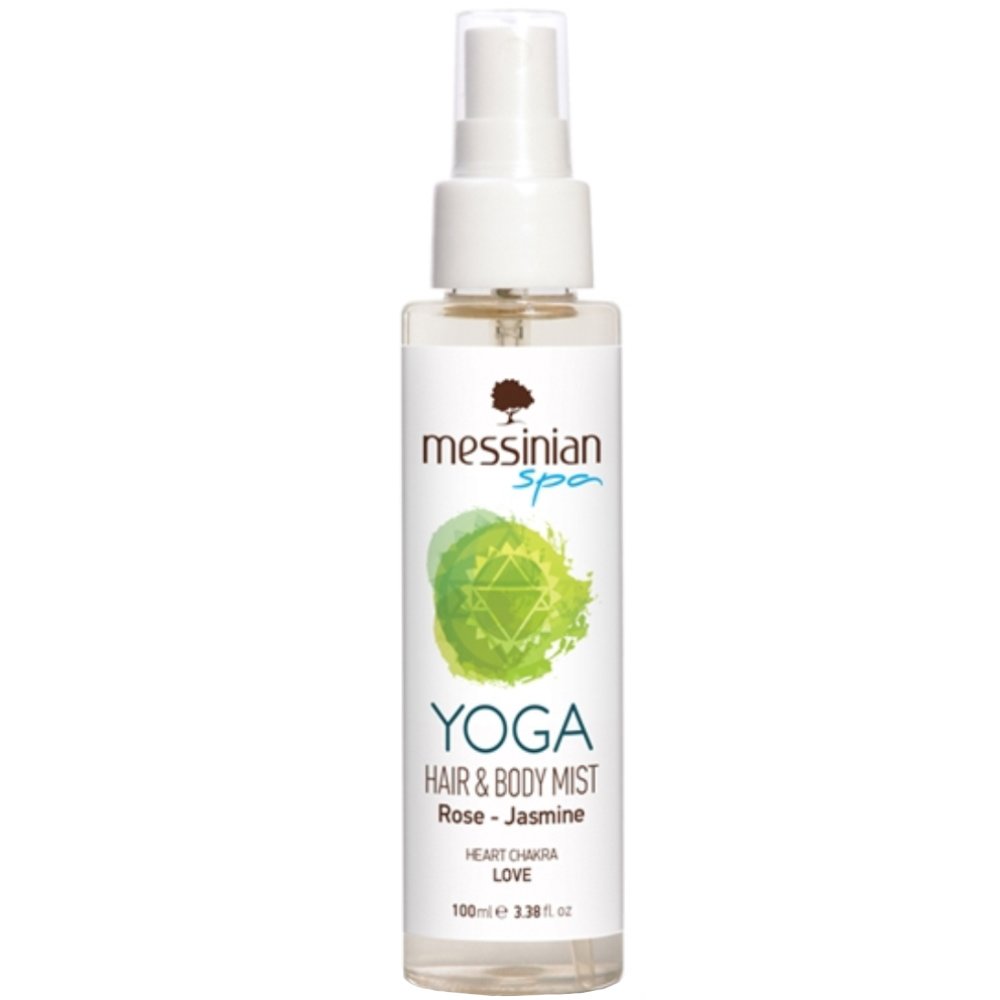 Messinian Spa Yoga, Rose & Jasmine Hair & Body Mist Ενυδατικό Mist Μαλλιών & Σώματος με Άρωμα Τριαντάφυλλου 100ml