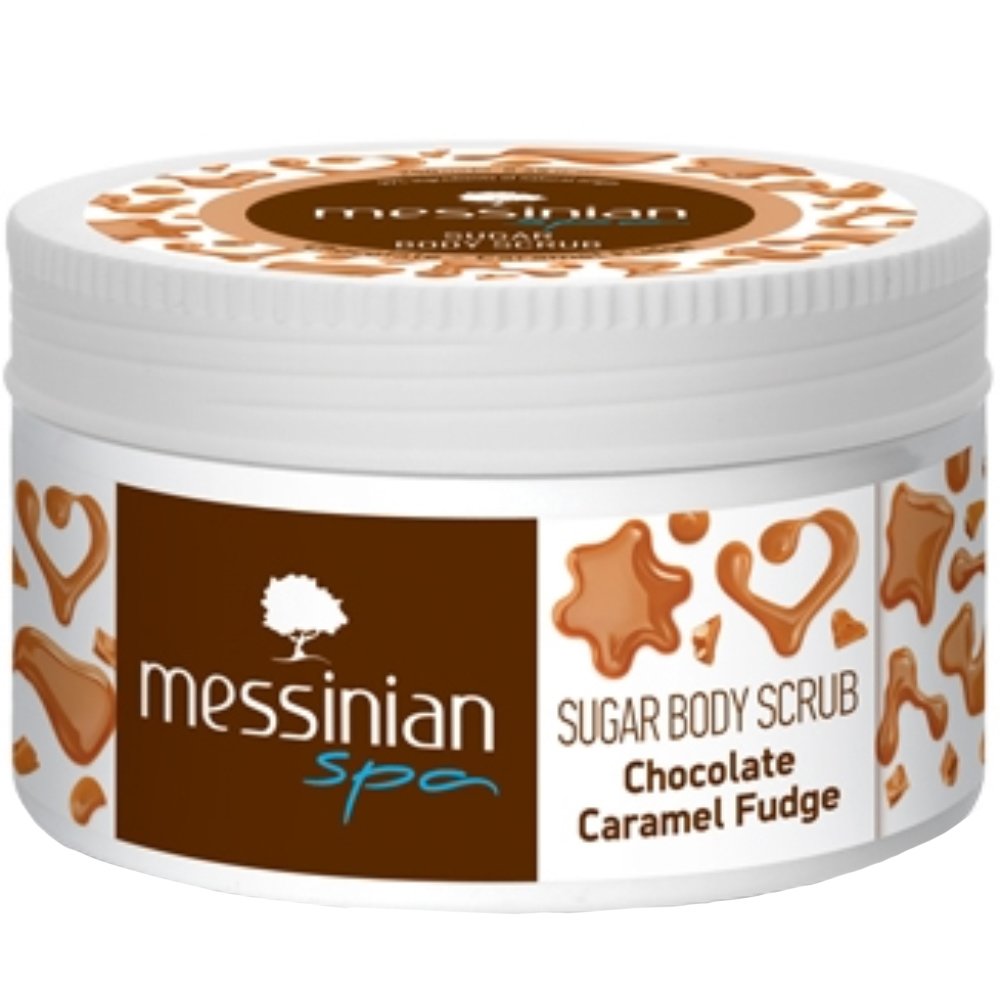 Messinian Spa Messinian Spa  Sugar Body Scrub Chocolate & Caramel Fudge Απολεπιστικό Σώματος για Ενυδάτωση & Τόνωση της Ξηρής Επιδερμίδας με Γλυκό Άρωμα Σοκολάτα & Καραμέλα Φοντάν 250ml