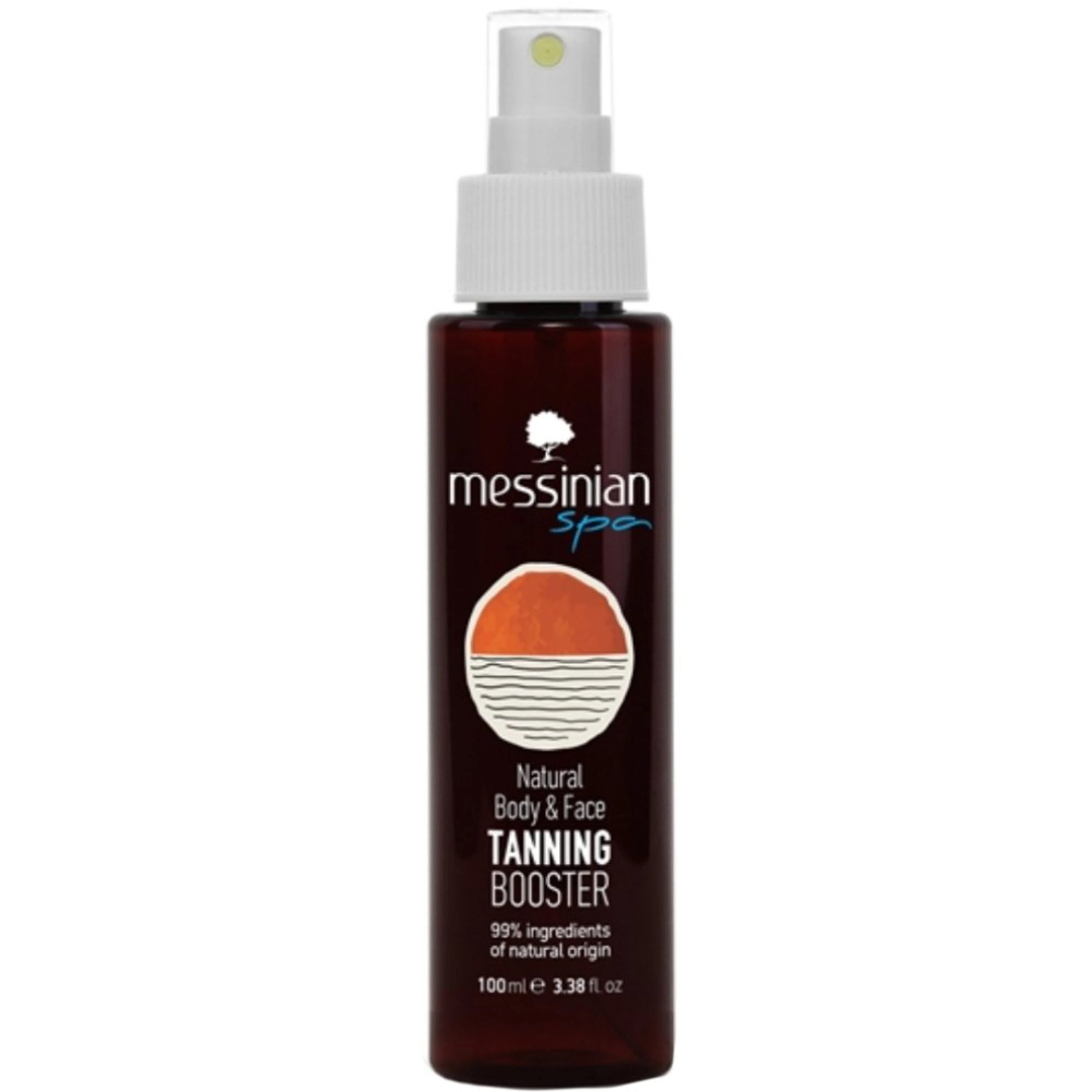 Messinian Spa Messinian Spa Tanning Booster Natural Body & Face Ενυδατικό Ενισχυτικό Μαυρίσματος για Πρόσωπο & Σώμα με Άρωμα Σοκολάτα & Καραμέλα 100ml