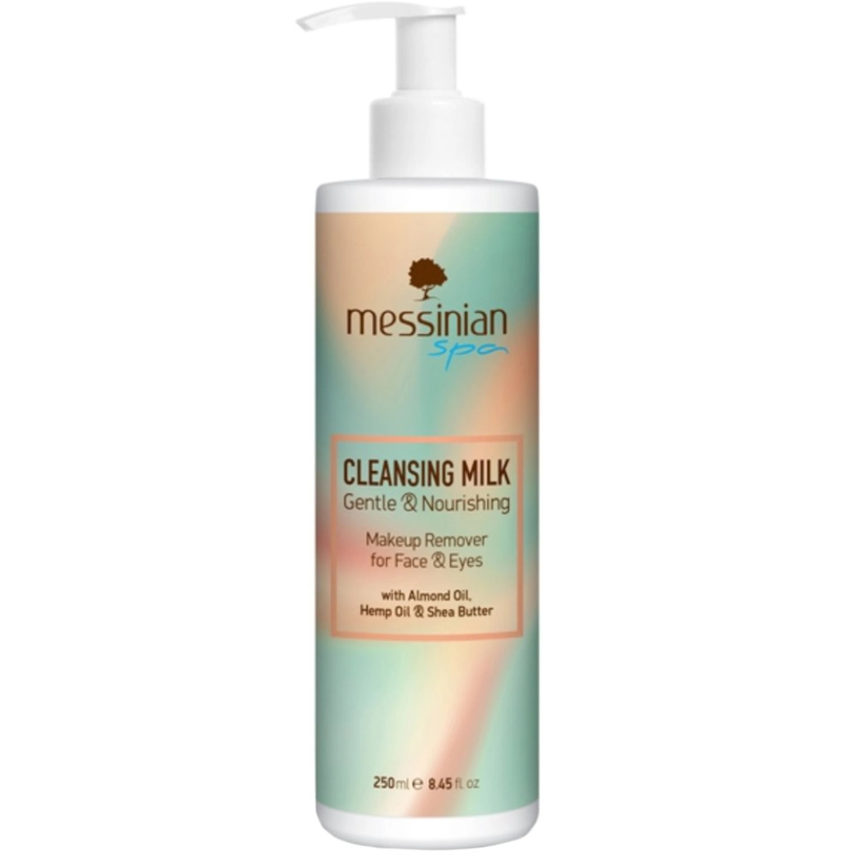 Messinian Spa Messinian Spa Gentle & Nourishing Cleansing Milk For Face & Eyes Γαλάκτωμα Προσώπου Καθαρισμού & Ντεμακιγιάζ με Αντλία 250ml