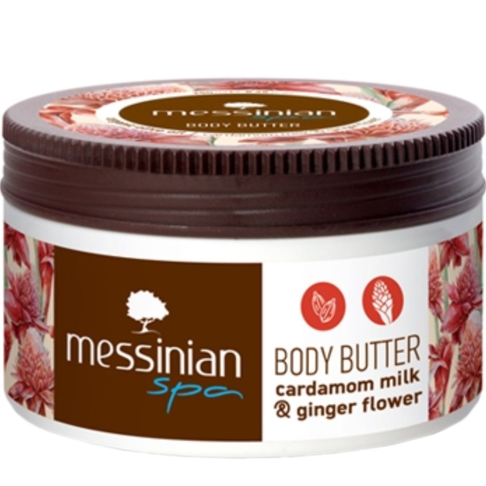 Messinian Spa Cardamom Milk & Ginger Flower Body Butter Ενυδατική Κρέμα Βουτύρου Σώματός με Άρωμα Γάλα Κάρδαμου & Λουλούδι Τζίντζερ 250ml