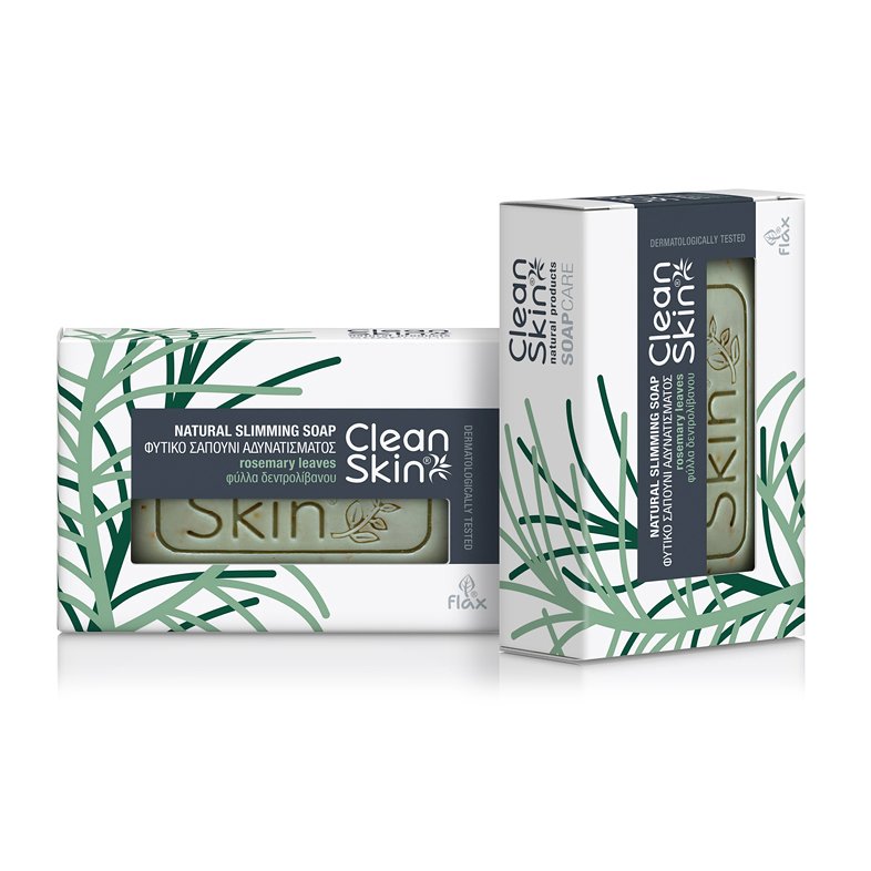 Lifoplus CleanSkin Natural Slimming Soap with Rosemary Leaves Φυσικό Σαπούνι Αδυνατίσματος, Κατά των Ραγάδων με Δεντρολίβανο 100gr