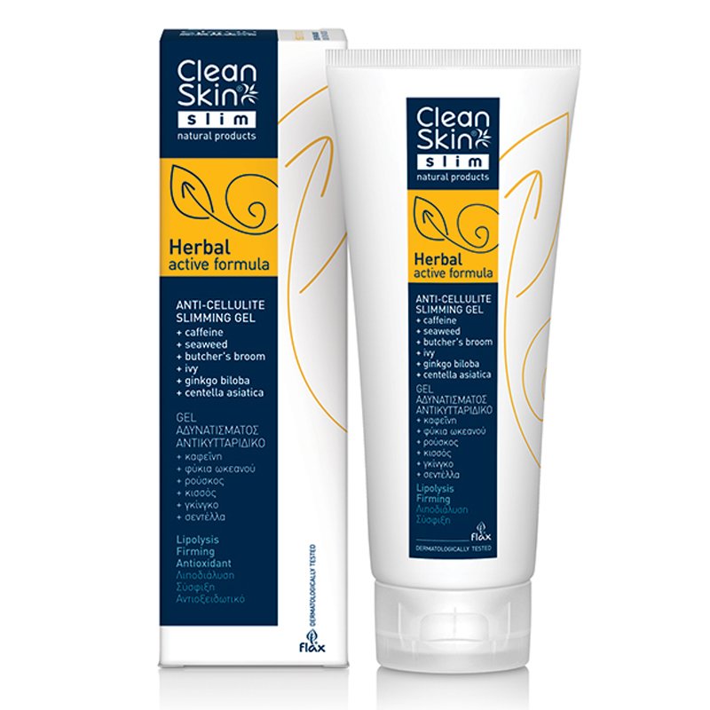 CleanSkin Herbal Active Formula Anti-Cellulite Slimming Gel Αντικυτταριδικό Gel Αδυνατίσματος με Φυσικά Εκχυλίσματα 200ml