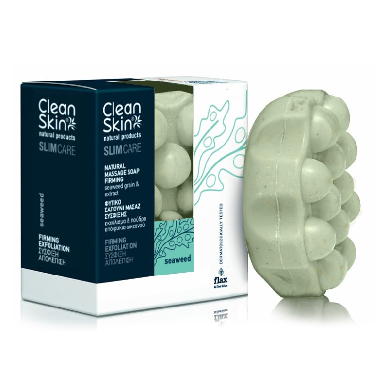 Lifoplus CleanSkin Slimming & Firming Natural Massage Soap Seaweed Φυτικό Σαπούνι Μασάζ για Αδυνάτισμα & Σύσφιξη με Φύκια 100g