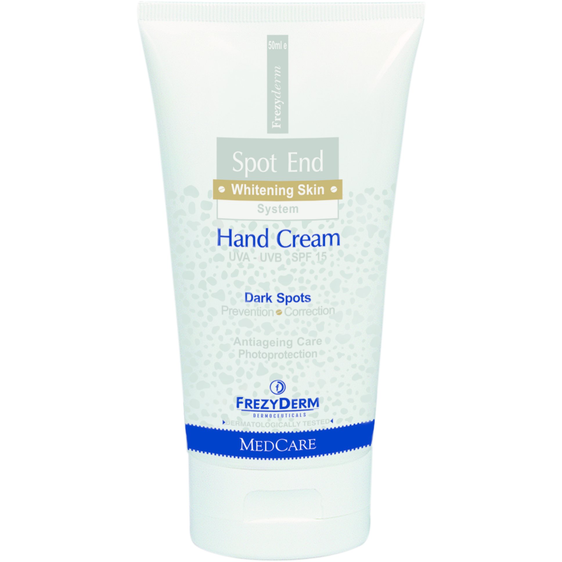 Frezyderm Spot End Hand Cream Spf15 Λευκαντική Κρέμα Χεριών 50ml