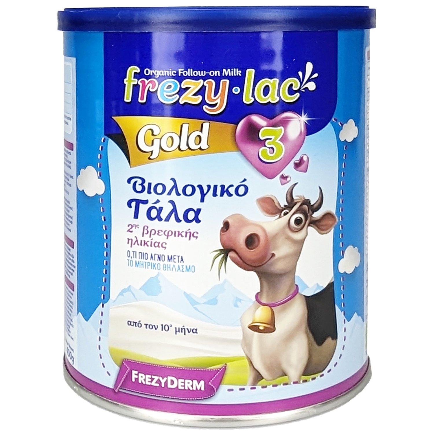 Frezyderm Frezylac Gold 3 Αγελαδινό Βιολογικό Γάλα 3ης Ηλικίας από τον 10ο Μήνα 400gr