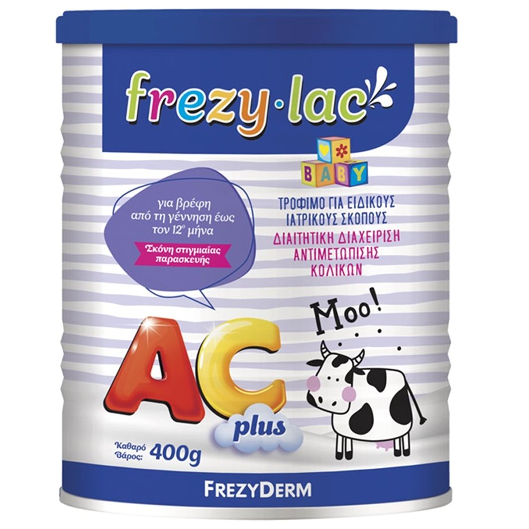 Frezyderm Frezyderm Frezylac AC Plus Διαιτητικό Τρόφιμο σε Σκόνη για την Αντιμετώπιση των Κολικών Από την Γέννηση Έως τον 12ο Μήνα 400g