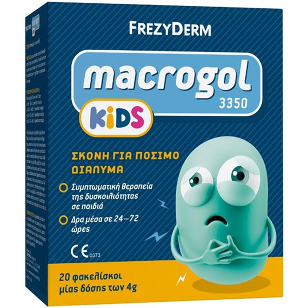 Frezyderm Frezyderm Macrogol Kids 3350 Powder for Symptomatic Treatment of Constipation Σκόνη για Συμπτωματική Θεραπεία Δυσκοιλιότητας σε Παιδιά 20 Sachets x 4g