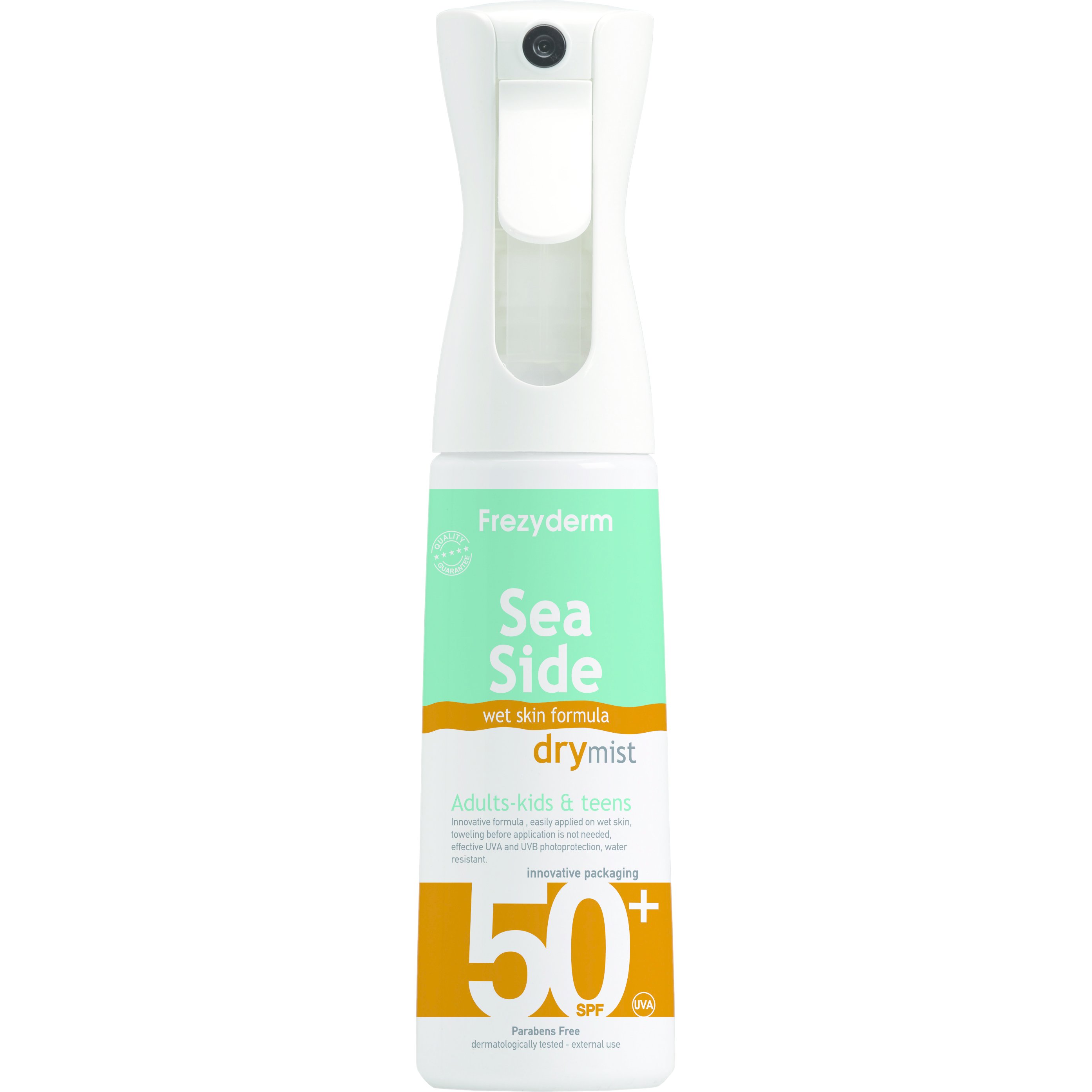 Frezyderm Sun Sea Side Dry Mist Family Spray Spf50+ Αντηλιακό Mist Πολύ Υψηλής Προστασίας για Όλη την Οικογένεια 300ml