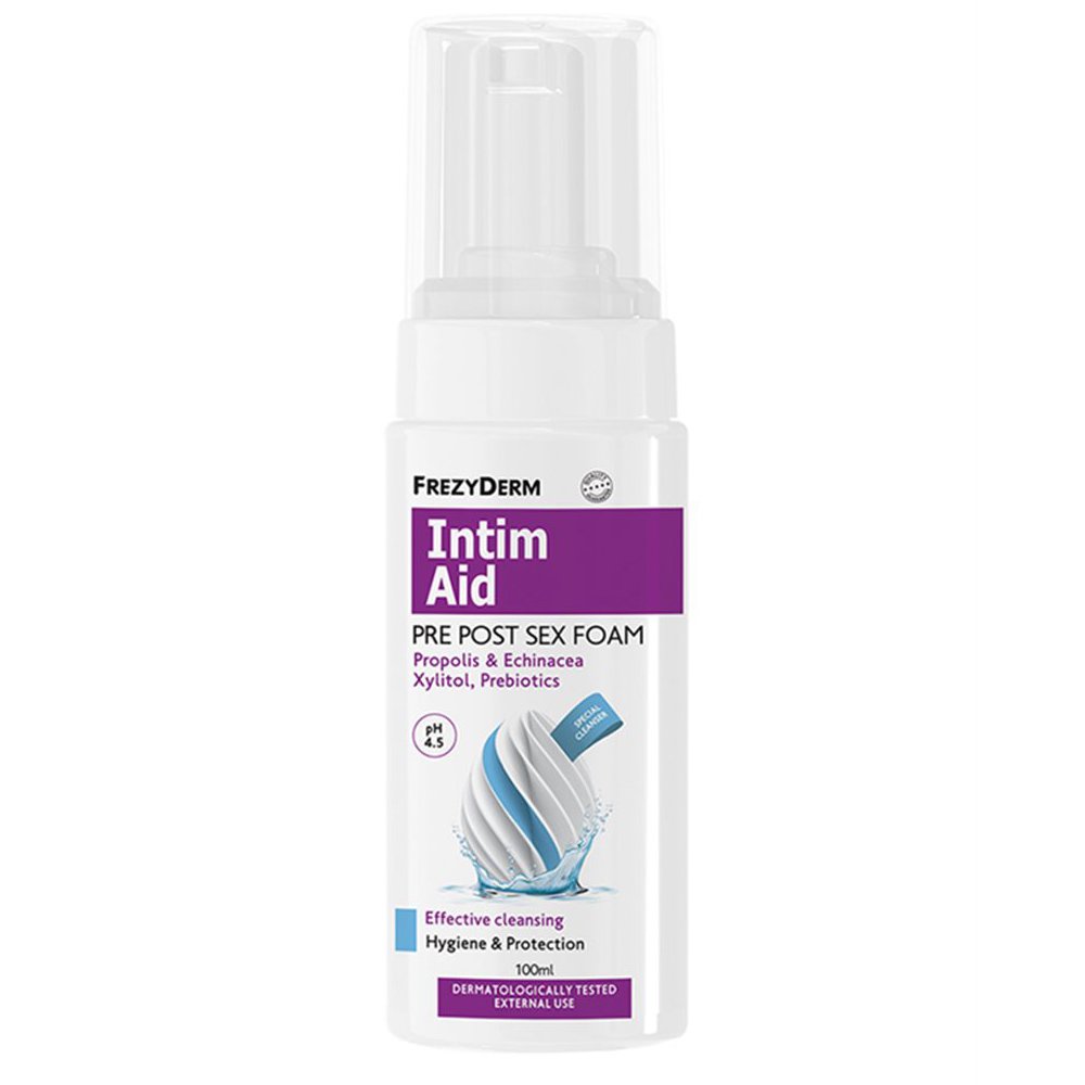 Frezyderm Frezyderm Intim Aid Pre Post Sex Foam Αφρός Καθαρισμού της Ευαίσθητης Περιοχής για Πριν & Μετά την Σεξουαλική Επαφή 100ml