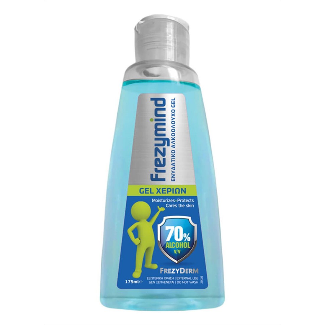 Frezyderm Frezymind Ενυδατικό Αλκοολούχο Gel Χεριών με Ήπια Αντισηπτική Δράση 175ml