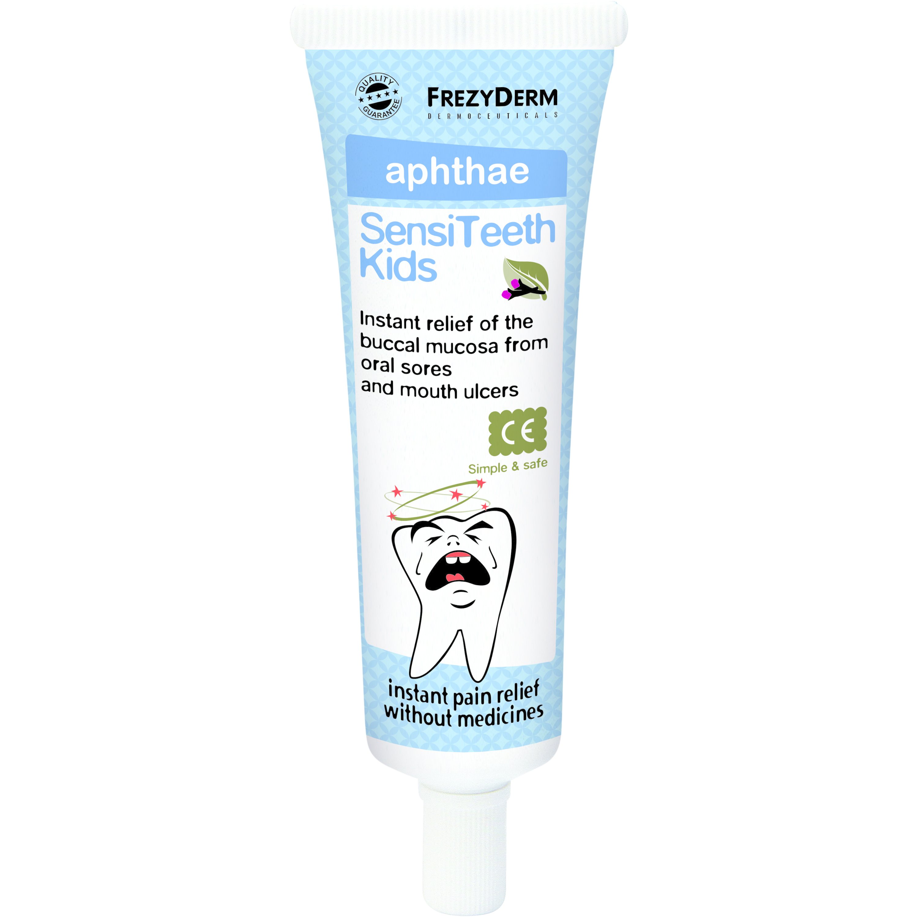 Frezyderm Frezyderm Aphthae SensiTeeth Kids Gel Καταπραϋντικό - Επουλωτικό Gel για Άφθες & Στοματικά Έλκη 25ml