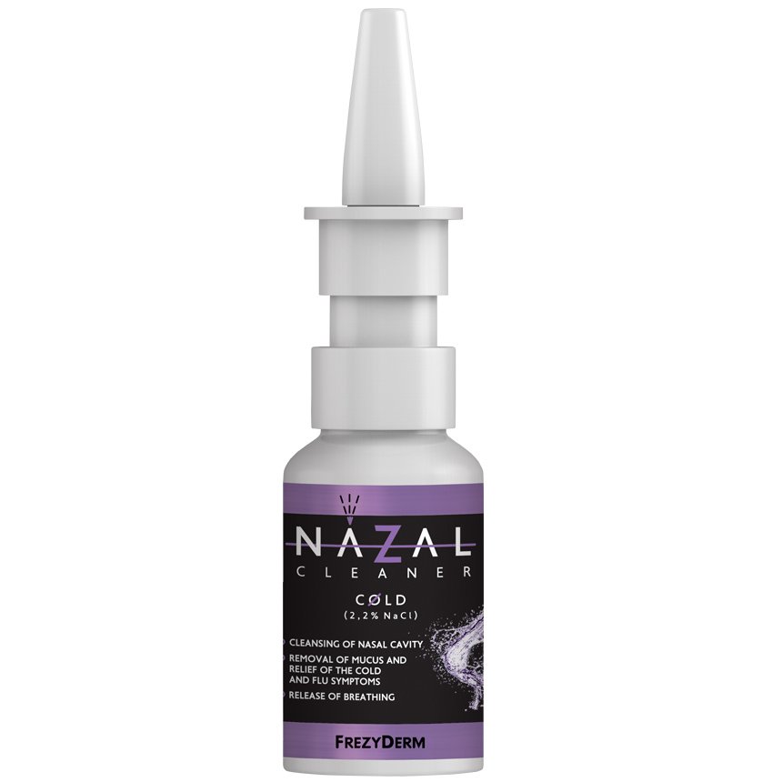 Frezyderm Nazal Cleaner Cold Spray, Καθαρίζει την Ρινική Κοιλότητα, Απομακρύνει την Βλέννα & Ελευθερώνει την Αναπνοή 30ml