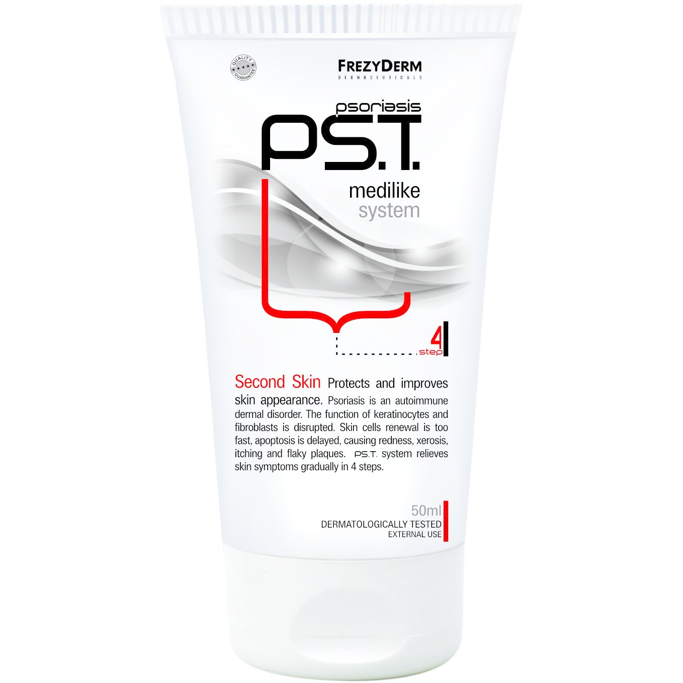 Frezyderm ps.t. Second Skin Cream Step 4 Εξειδικευμένη Κρέμα Προστατεύει & Βελτιώνει την Όψη της Επιδερμίδας 50ml