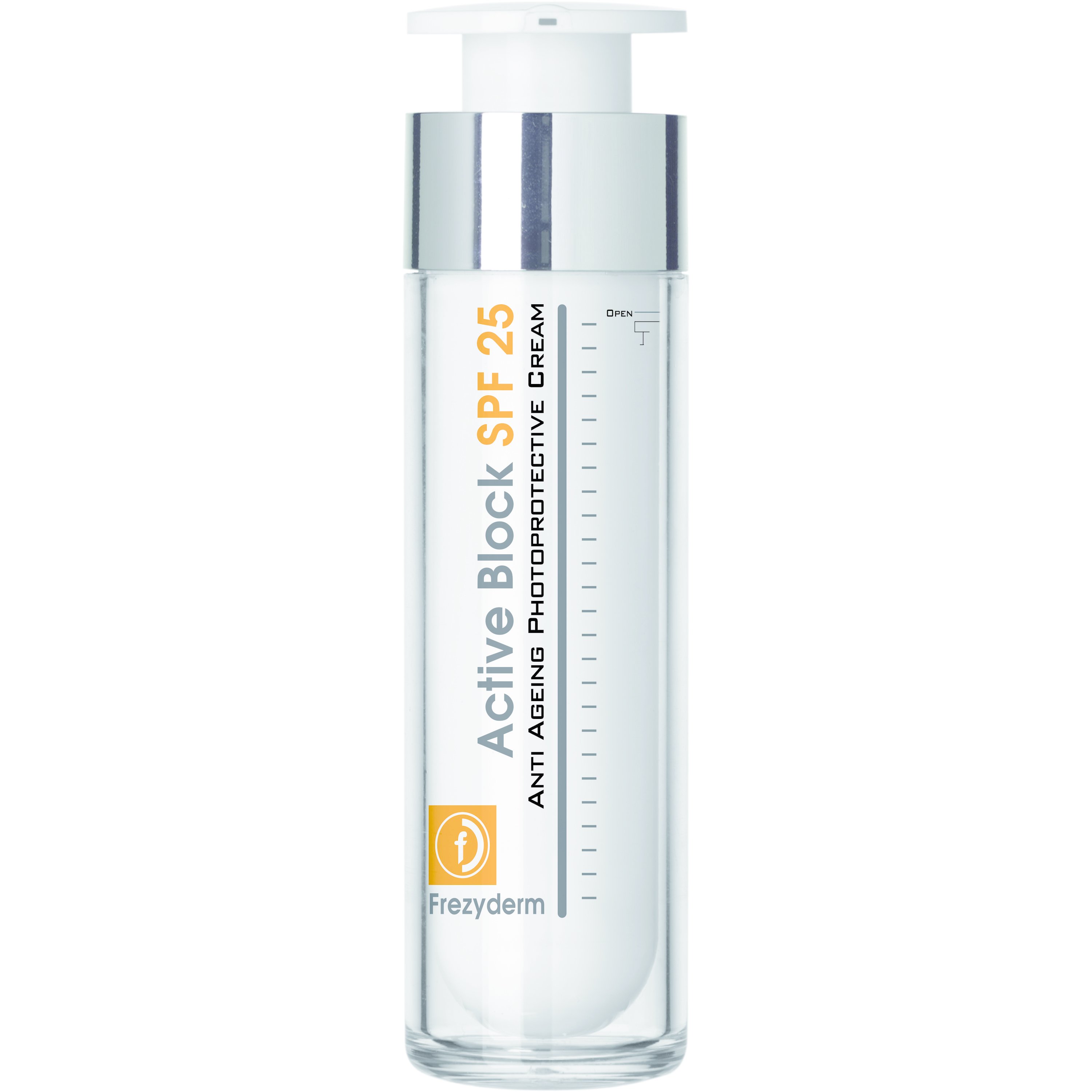 Frezyderm Active Block Spf25 Αντιγηραντική & Αντηλιακή Κρέμα Ημέρας, Μεσαίας Προστασίας 50ml
