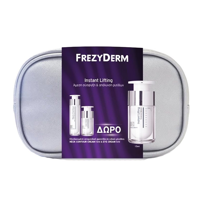 Frezyderm Πακέτο Προσφοράς Instant Lifting Serum 15ml & Δώρο Neck Contour Cream 15ml & Eye Cream 5ml
