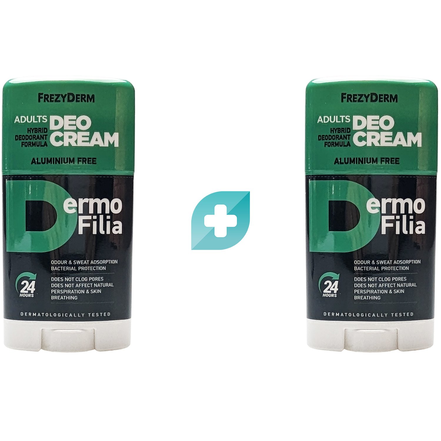 Frezyderm Promo Dermofilia Adults DeoCream Hybrid Deodorant Formula Αποσμητικό με Ενεργούς Μικροσπόγγους σε Μία Ενυδατική Κρέμα 2x40ml