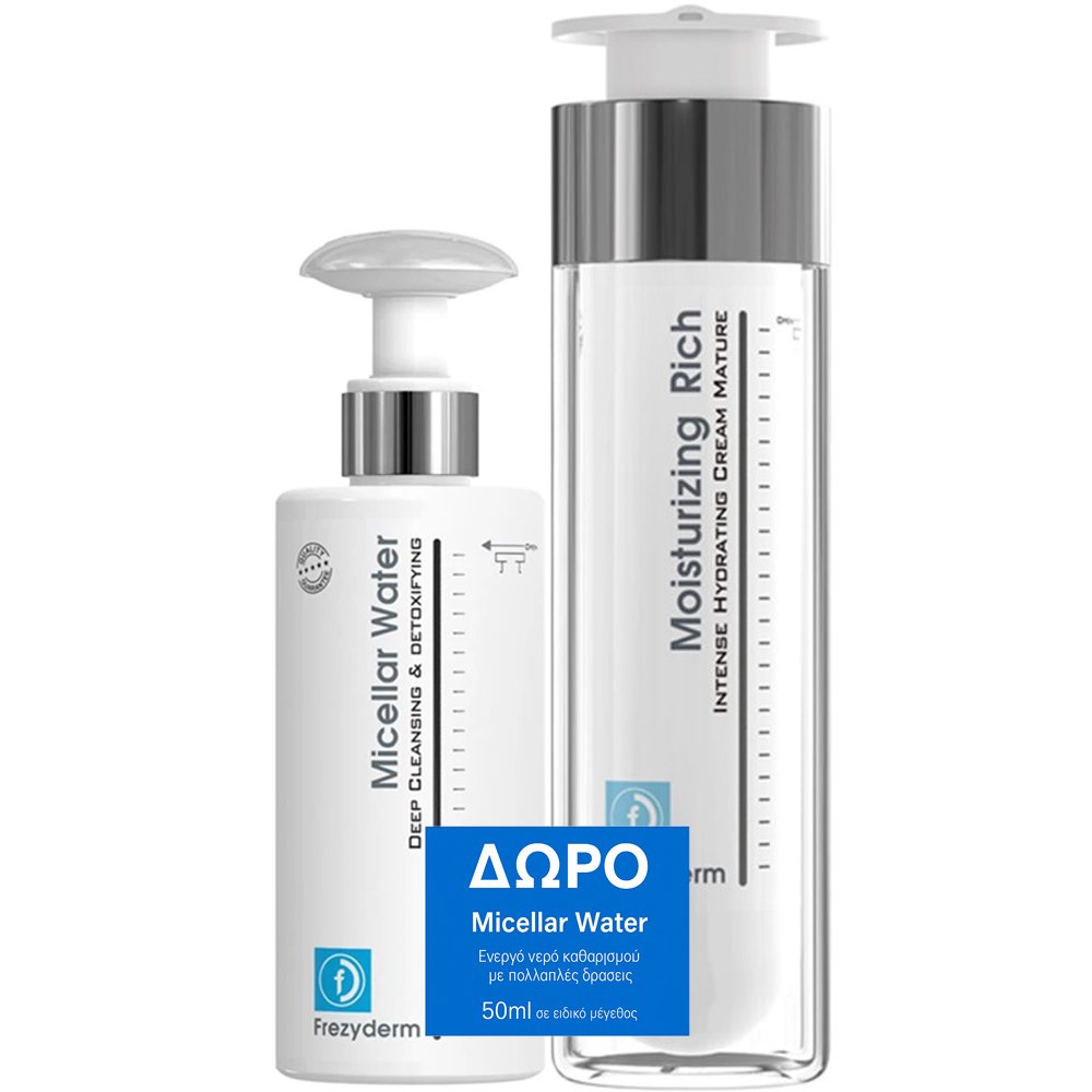 Frezyderm Promo Moisturizing Rich Cream Age 45+, 50ml & Δώρο Micellar Water 50ml