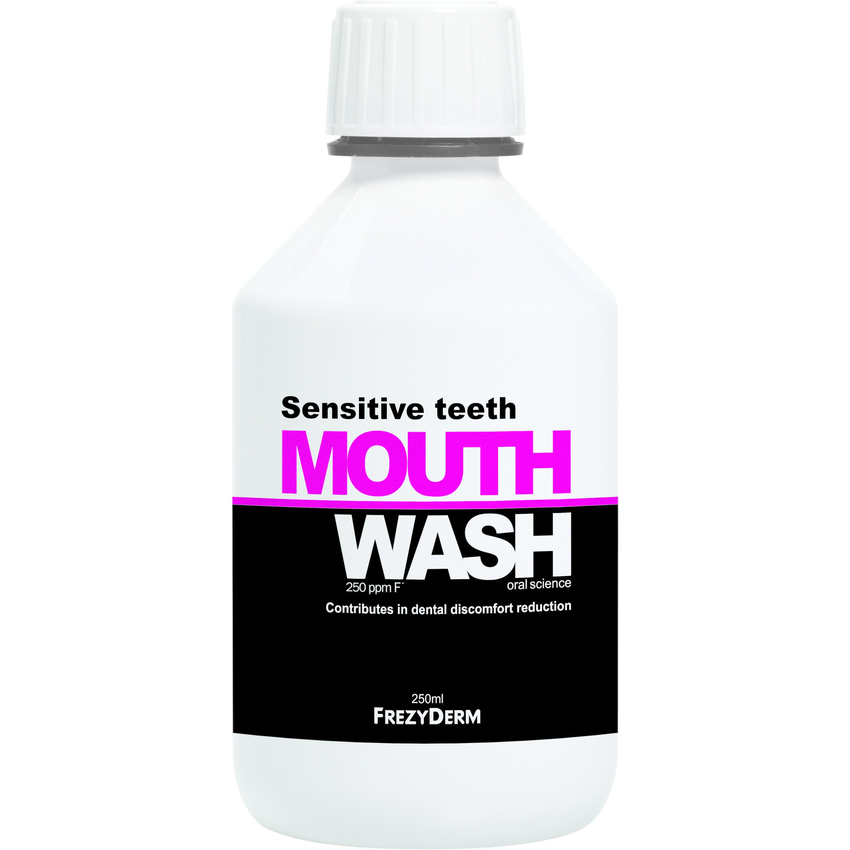 Frezyderm Sensitive Teeth Mouthwash Φθοριούχο Στοματικό Διάλυμα για την Καθημερινή Φροντίδα των Ευαίσθητων Δοντιών 250ml