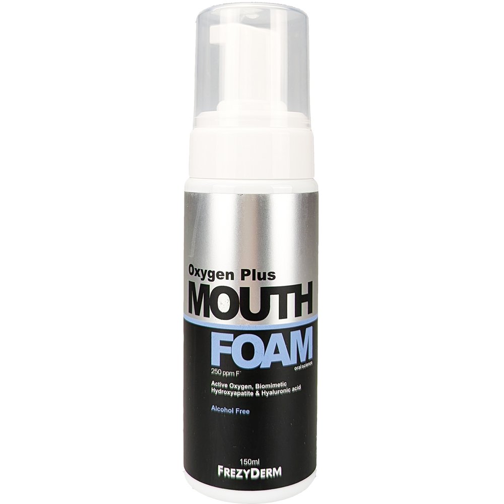 Frezyderm Oxygen Plus Mouthfoam Αφρός με Ενεργό Οξυγόνο που Χαρίζει Βαθιά & Μακράς Διαρκείας Προστασία & Καθαρισμό της Στοματικής Κοιλότητας 150ml