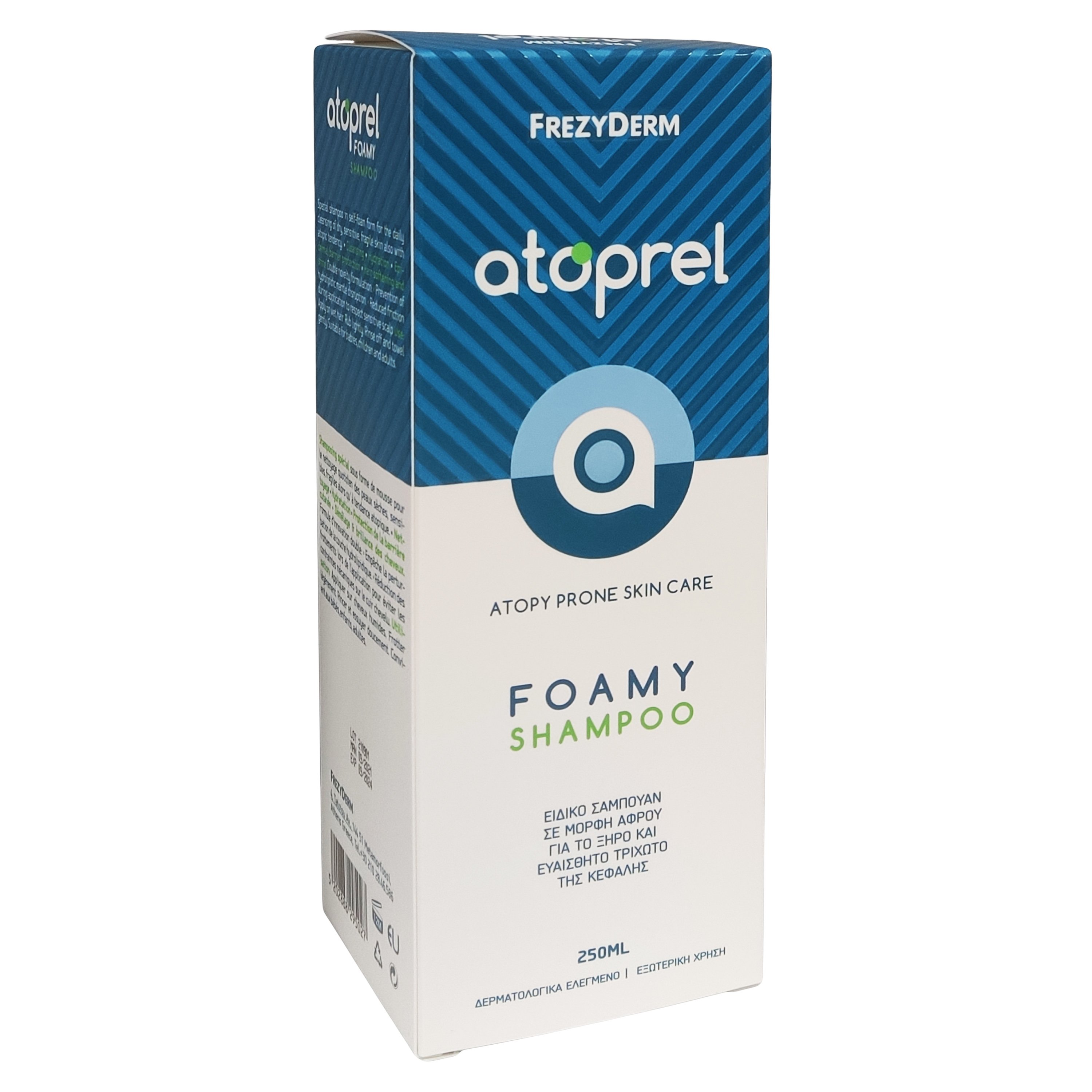 Frezyderm Atoprel Foamy Shampoo for Dry & Sensitive Scalp Ειδικό Σαμπουάν σε Μορφή Αφρού για το Ξηρό & Ευαίσθητο Τριχωτό της Κεφαλής 250ml