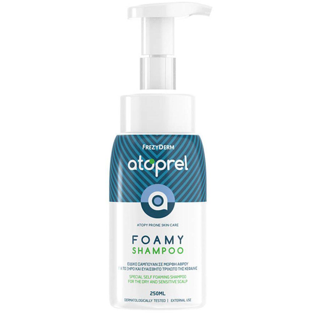 Frezyderm Atoprel Foamy Shampoo for Dry & Sensitive Scalp Ειδικό Σαμπουάν σε Μορφή Αφρού για το Ξηρό & Ευαίσθητο Τριχωτό της Κεφαλής 250ml