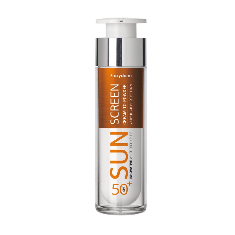 Frezyderm Sunscreen Cream to Powder Spf50+ Αντηλιακή Κρέμα Προσώπου Υψηλής Προστασίας με Πουδρένιο Φινίρισμα 50ml