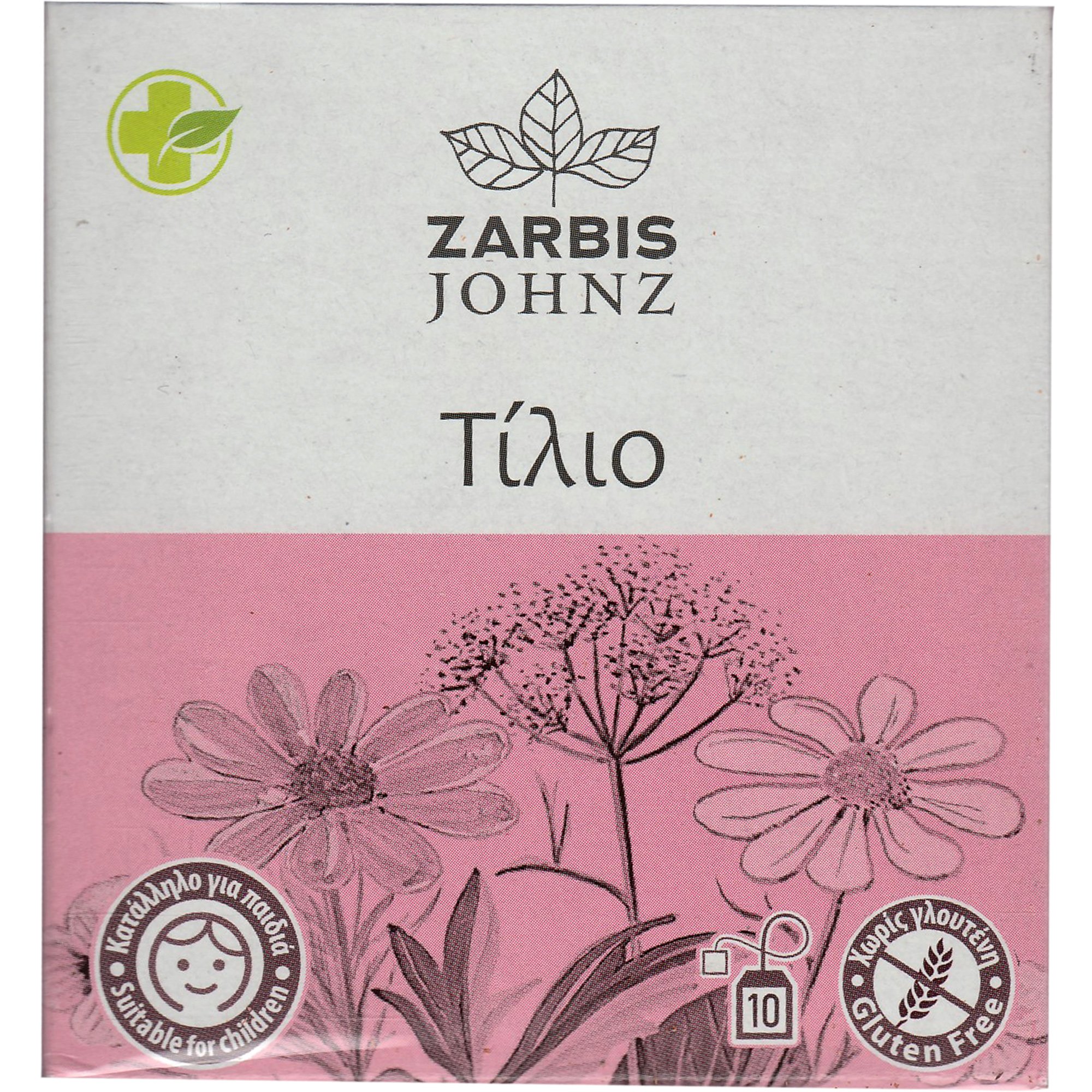 Zarbis Zarbis Johnz Lime Tree Tea Ρόφημα Τίλιο σε Εμβαπτιζόμενα Φακελάκια 10 Τεμάχια (10 Φακελάκια x 1.2g)
