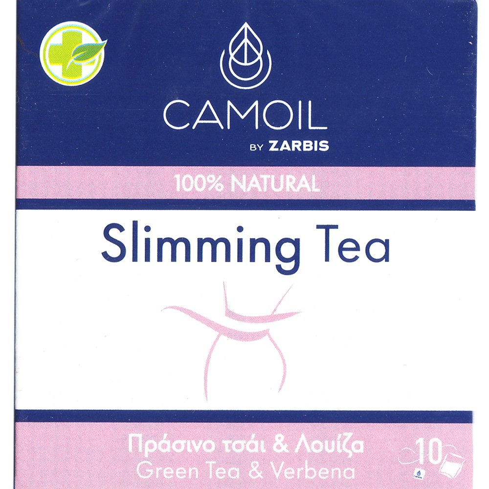 Zarbis Camoil Slimming Tea Ρόφημα με Πράσινο Τσάι & Λουΐζα & για Απώλεια Βάρους, Αποτοξίνωση & Μείωση της Κατακράτησης 10 Teabags (10 Φακελάκια x 1,4g)