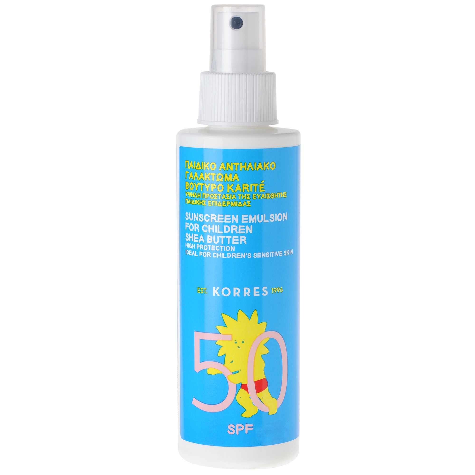 Korres Αντηλιακό Παιδικό Γαλάκτωμα Βούτυρο Karite Spf50 150ml