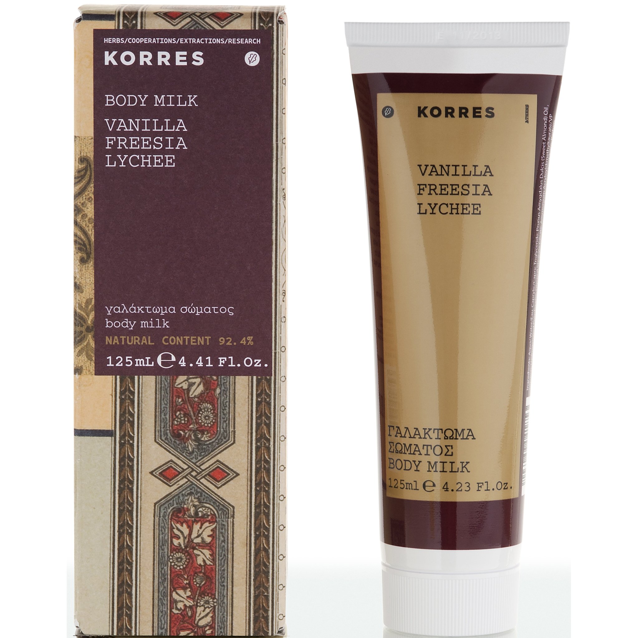 Korres Βανίλια Φρέζια Lychee Body Milk Γαλάκτωμα Σώματος 125ml