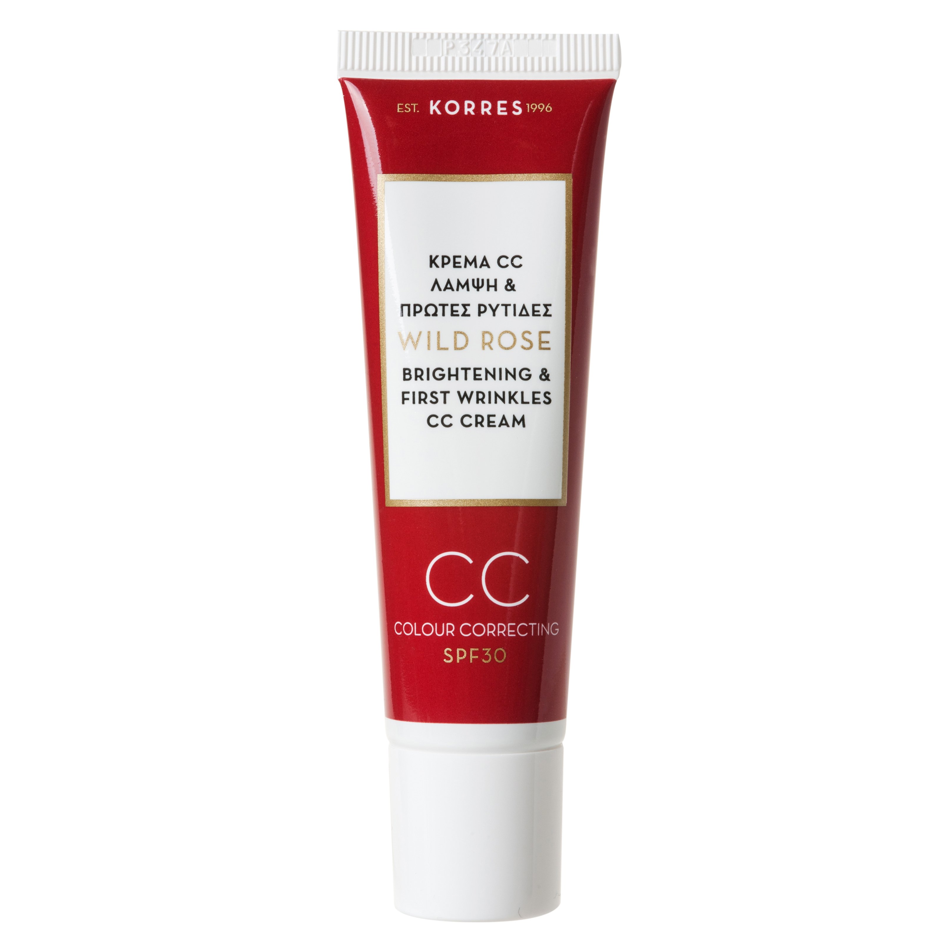 Korres Wild Rose CC Cream Medium Shade Spf30 Άγριο Τριαντάφυλλο Ενυδατική Κρέμα Προσώπου με Χρώμα για Κάλυψη των Ατελειών 30ml