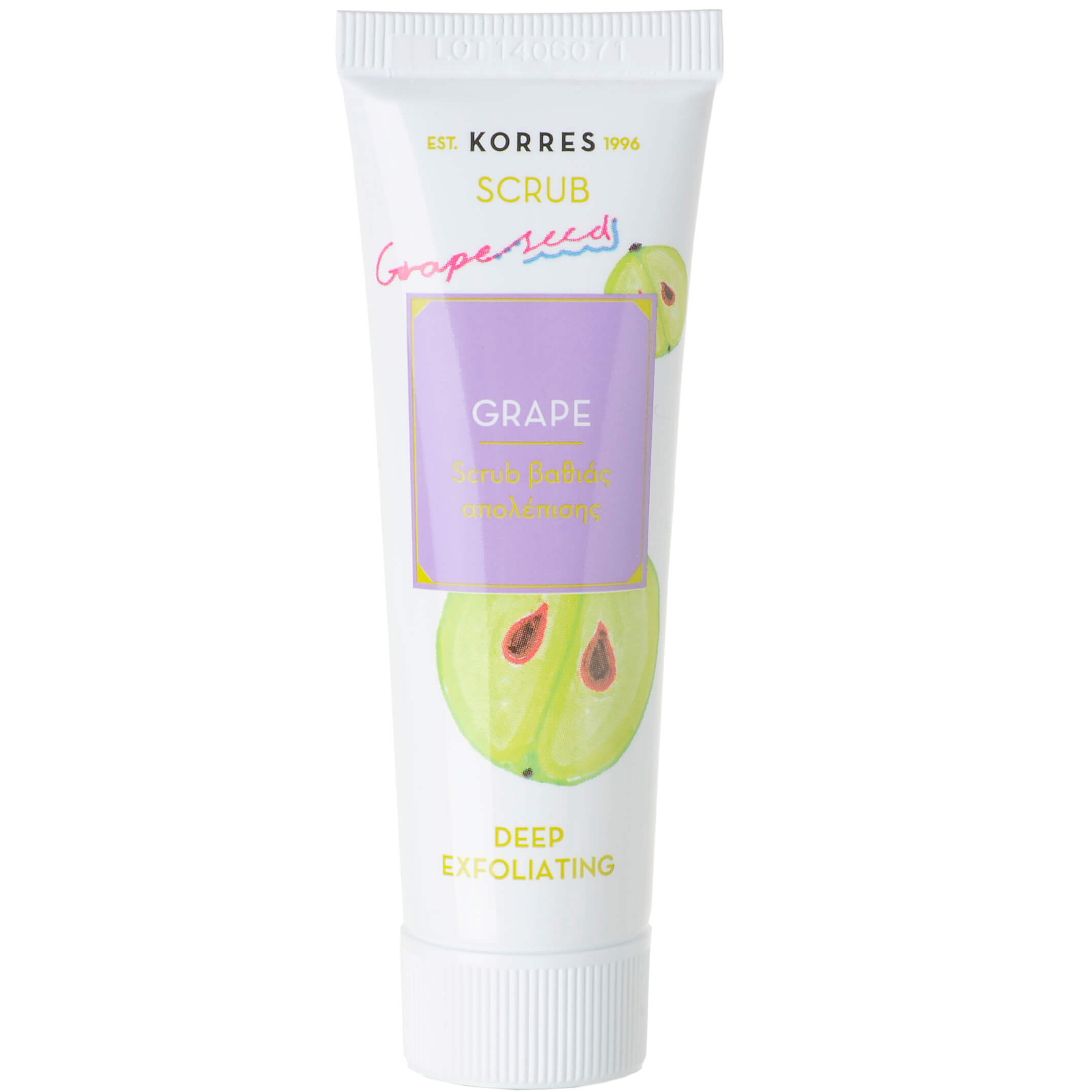 Korres Scrub Βαθιάς Απολέπισης Σταφύλι Λιπαρές/Μικτές Επιδερμίδες 18ml