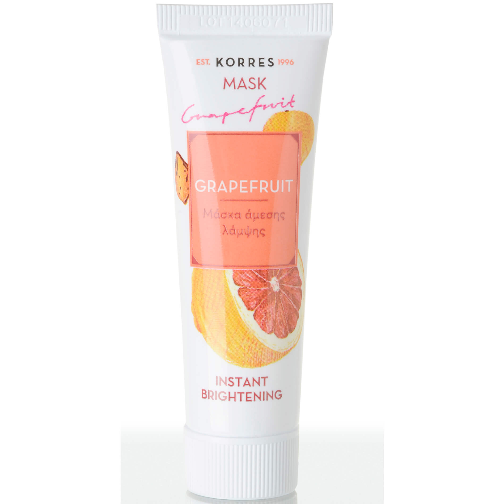 Korres Μάσκα Άμεσης Λάμψης Grapefruit Όλοι οι Τύποι Δέρματος 18ml