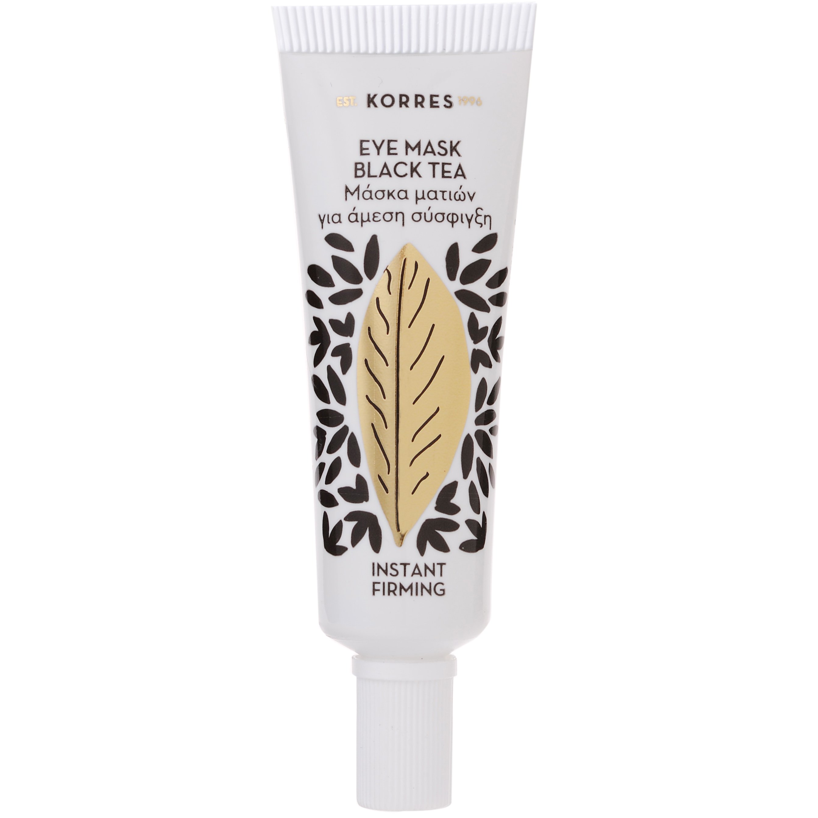Korres Eye Mask Black Tea Κρεμώδης Μάσκα Ματιών με Μαύρο Τσάι για Άμεση Σύσφιξη 6ml
