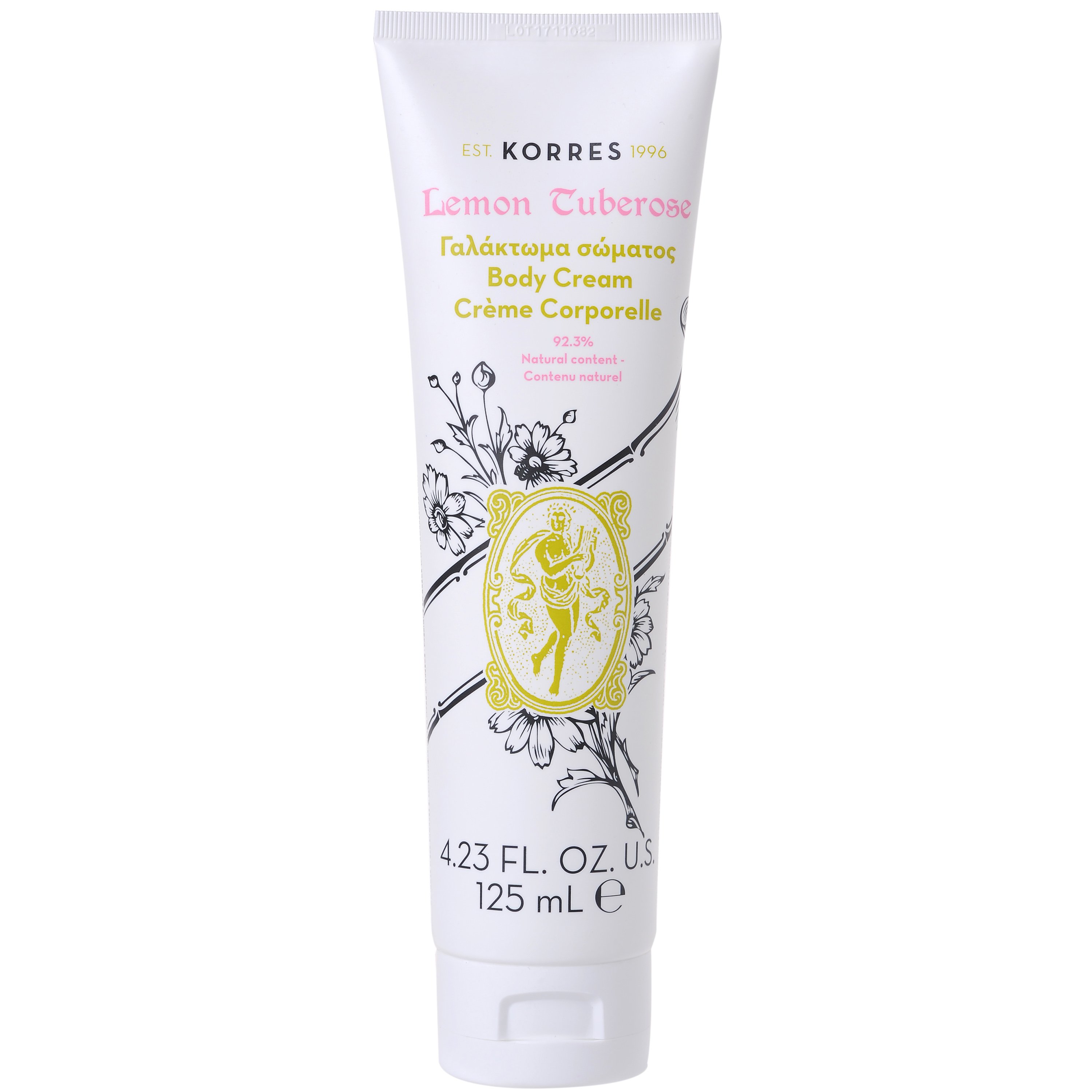 Korres Lemon Tuberose Γαλάκτωμα Σώματος με Άρωμα Λεμόνι 125ml