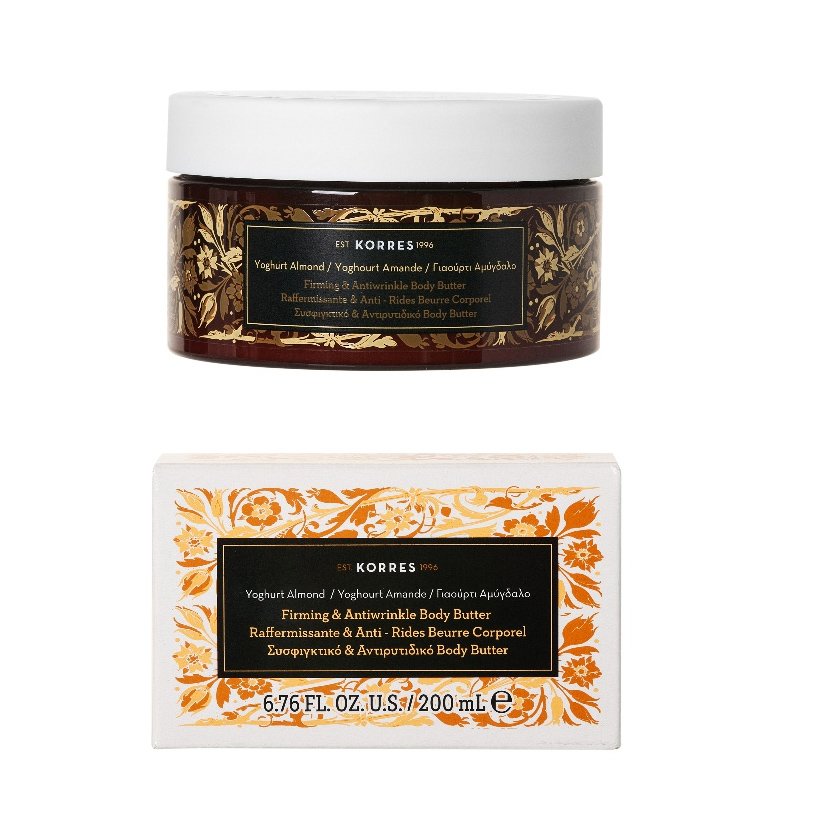 Korres Firming & Antiwrinkle Body Butter 200ml,Αντιρυτιδικό & Συσφιγκτικό Body Butter με Γιαούρτι και Αμύγδαλο 200ml