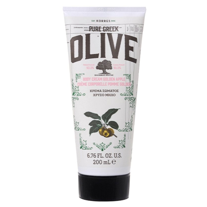 Korres Pure Greek Olive Body Cream Golden Apple Ενυδατική Κρέμα Σώματος Χρυσό Μήλο 200ml