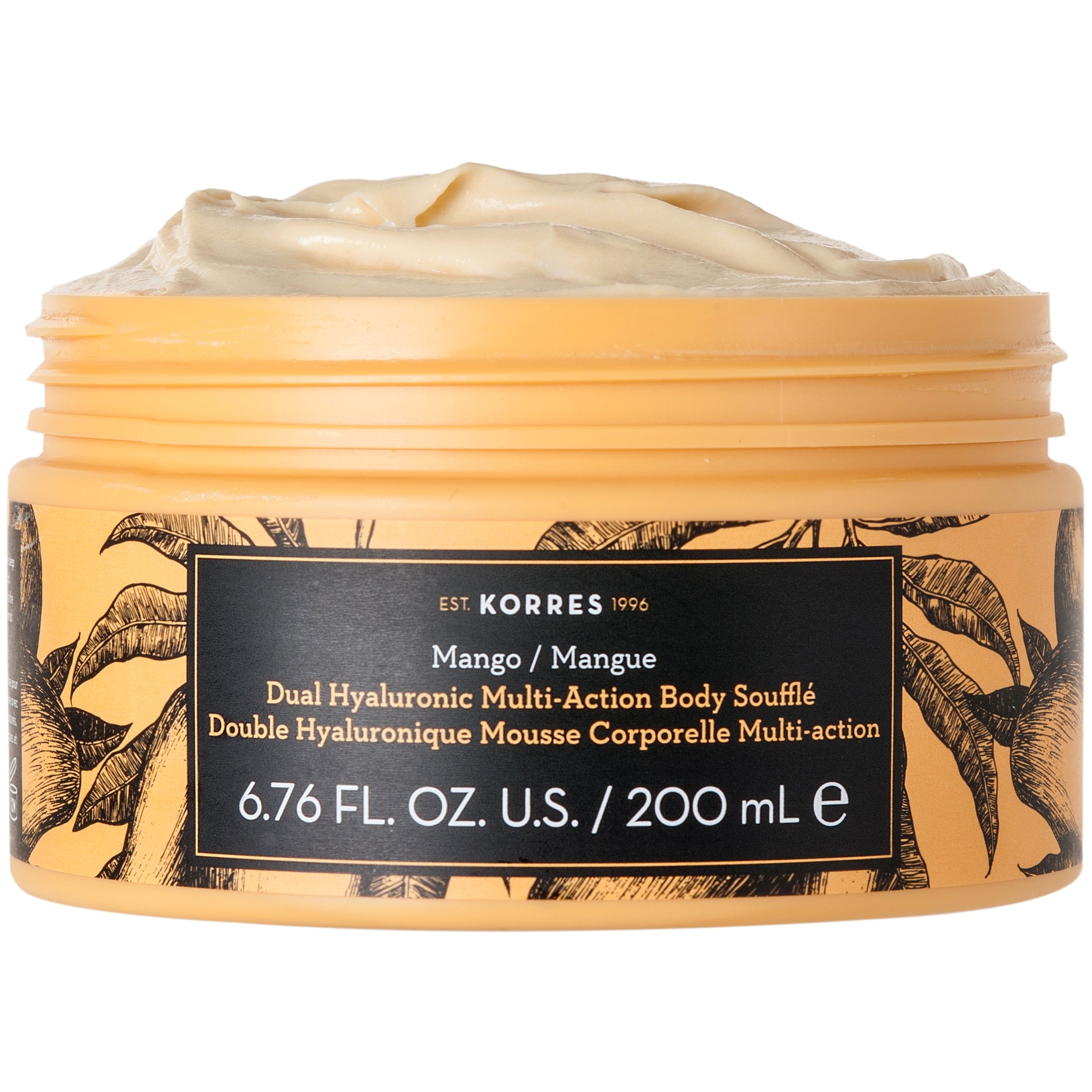 Korres Dual Hyaluronic Multi Action Body Souffle με Διπλό Υαλουρονικό Άρωμα Mango 200mL