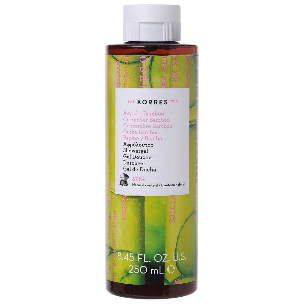 Korres Cucumber Bamboo Showergel Ενυδατικό Αφρόλουτρο με Δροσερές Νότες Αγγουριού & Bamboo 250ml