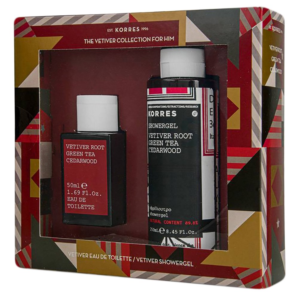 Korres The Vetiver Collection for Him Πακέτο Προσφοράς Eau de Toilette 50ml & Δώρο Showergel 250ml