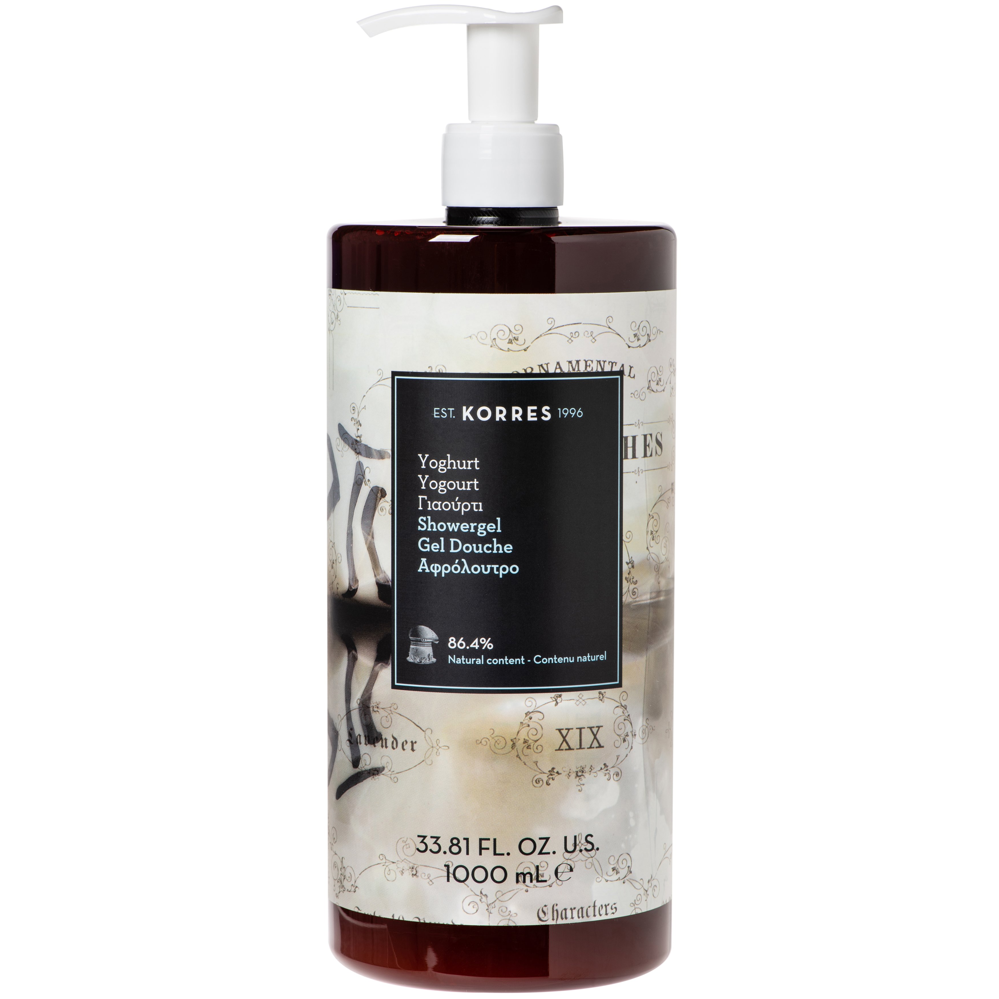 Korres Yoghurt Shower Gel Αφρόλουτρο με Γιαούρτι & Άρωμα Φρεσκάδας 1000ml