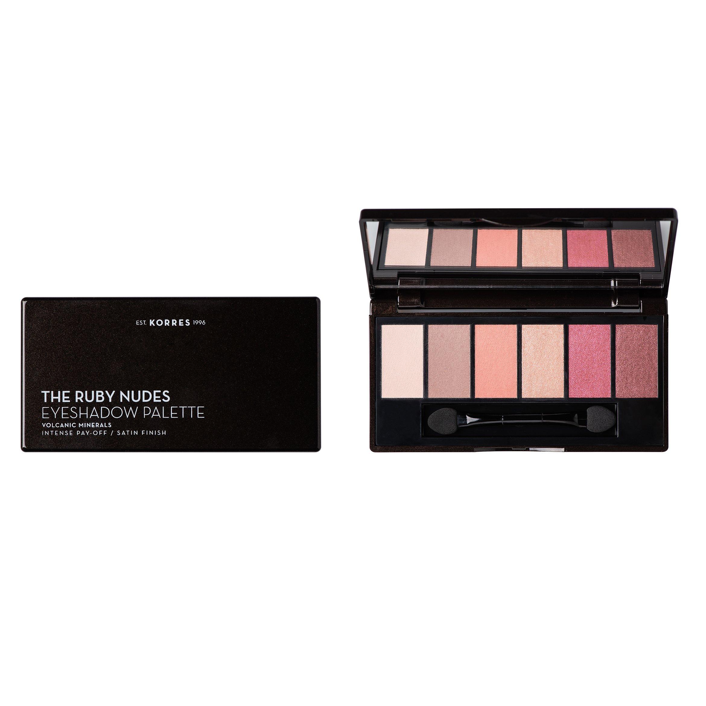 Korres Volcanic Minerals Eyeshadow Palette The Ruby Nudes Παλέτα Σκιών 6gr
