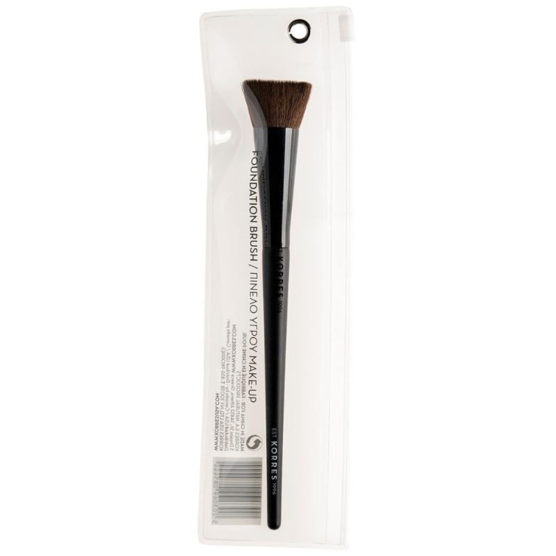 Korres Foundation Brush Πινέλο Υγρού Make-Up για Ομοιόμορφη Κατανομή και Ανάμειξη 1 τεμάχιο