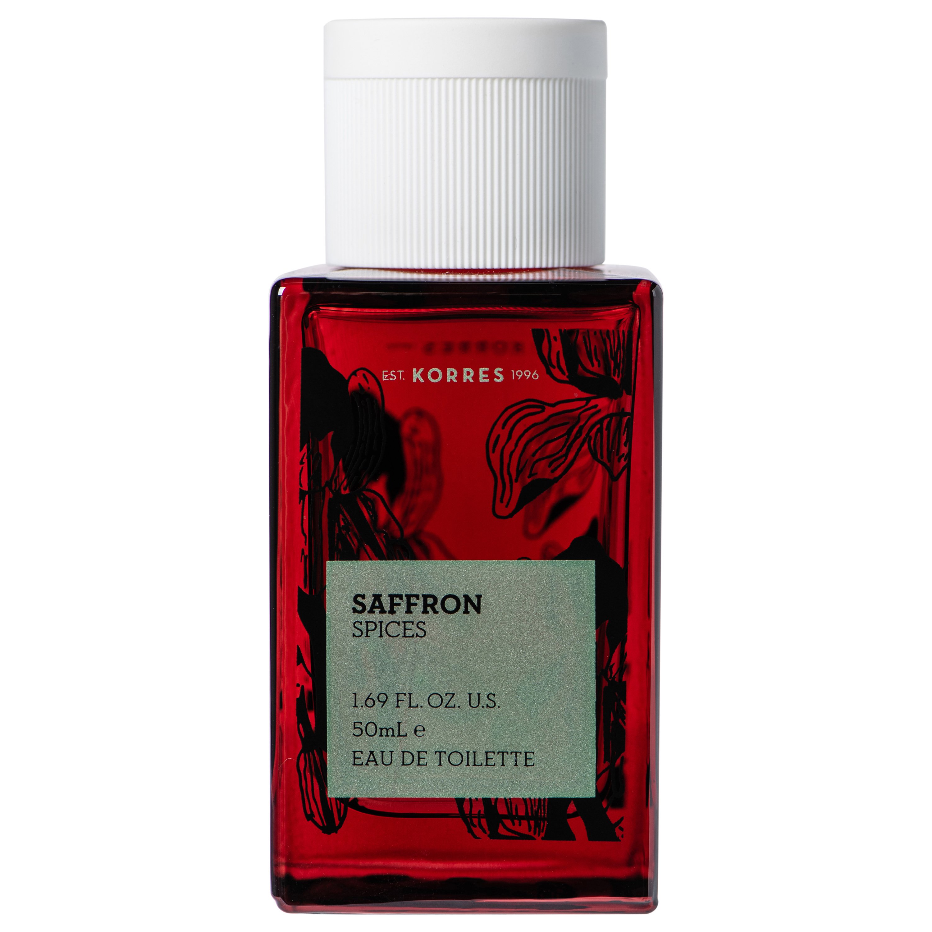Korres Saffron Spices Eau De Toilette Ανδρικό Άρωμα με Ζεστές Ξυλώδεις Νότες 50ml